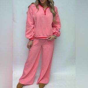 Pink Two-Piece Lounge Set
